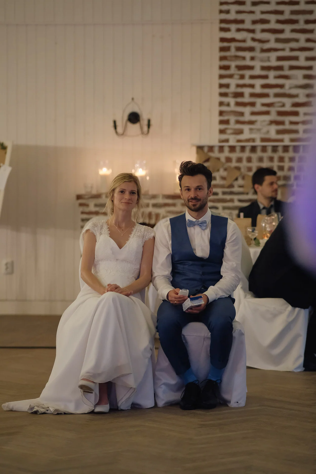 Brautpaar während der Hochzeitsfeier im Landhaus Westerhof
