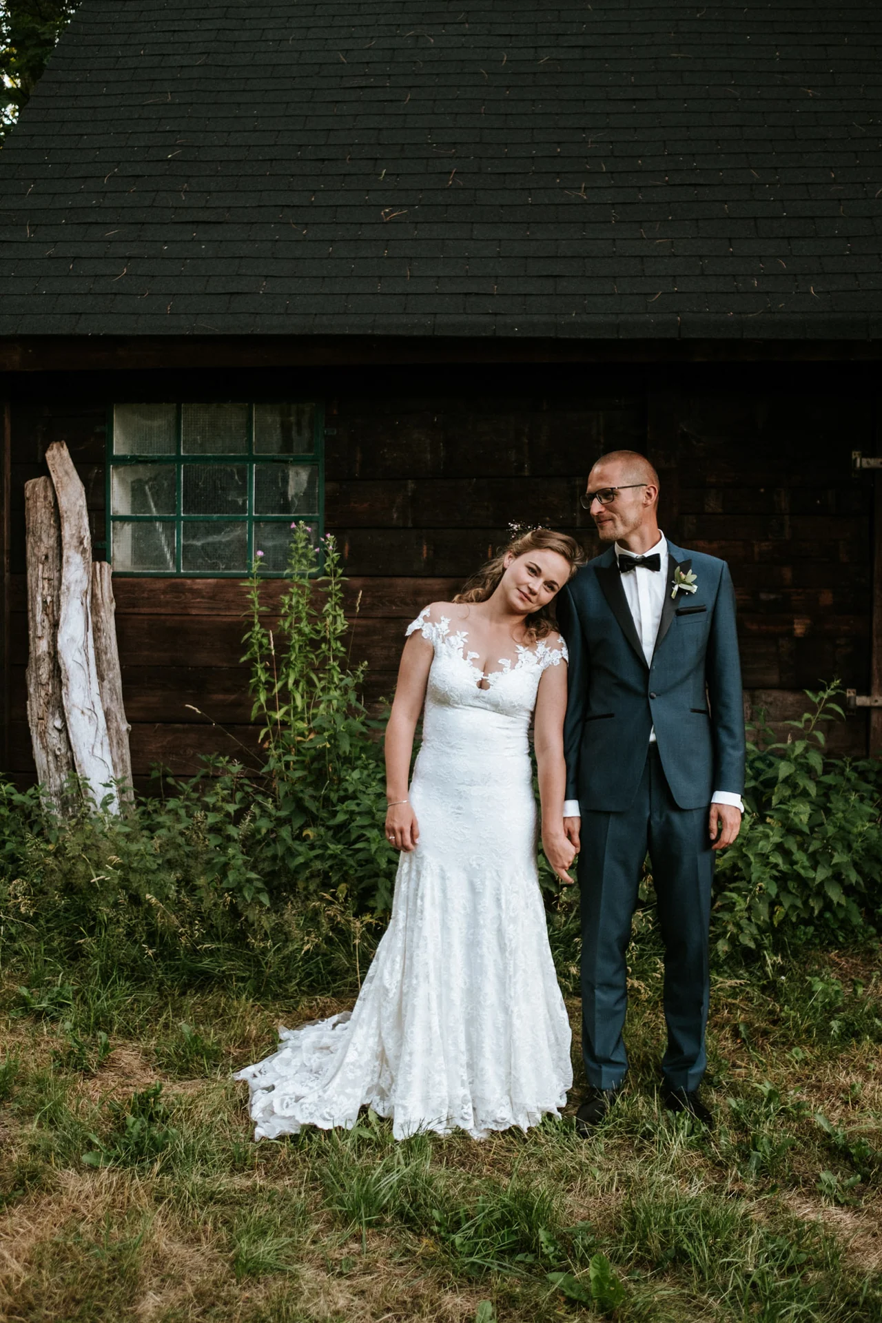 Brautpaar bei einer Landhochzeit in Ludwigslust