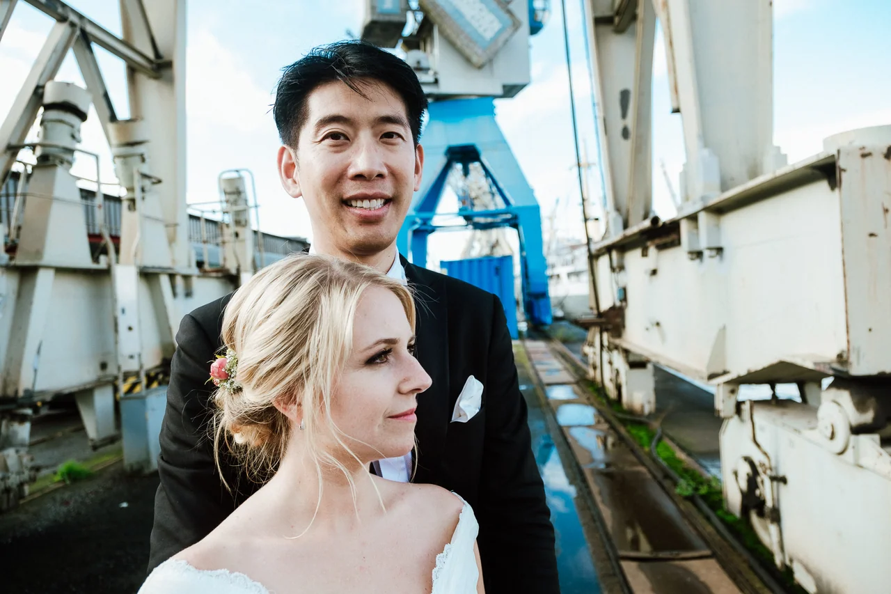 Brautpaar bei einer Hochzeit auf Gut Schönau