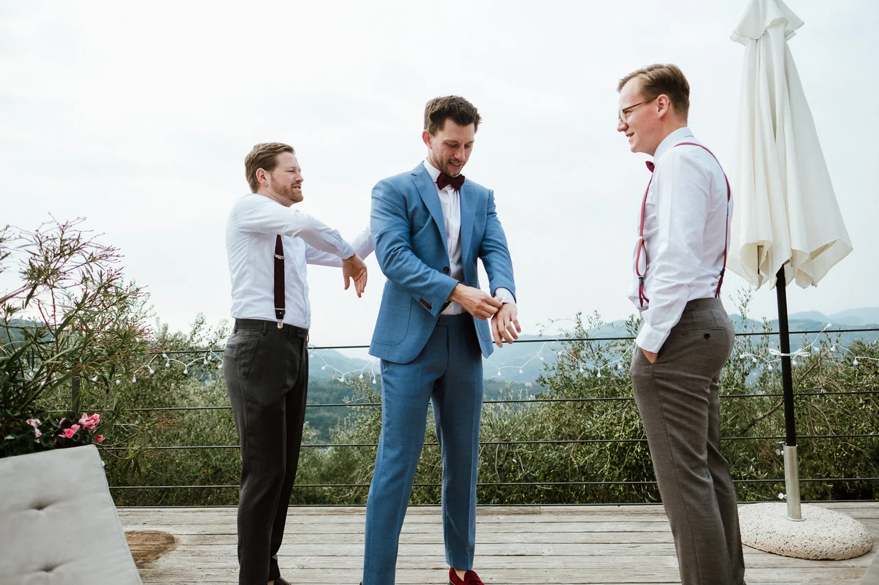 Hochzeitsfotografie während der Trauung